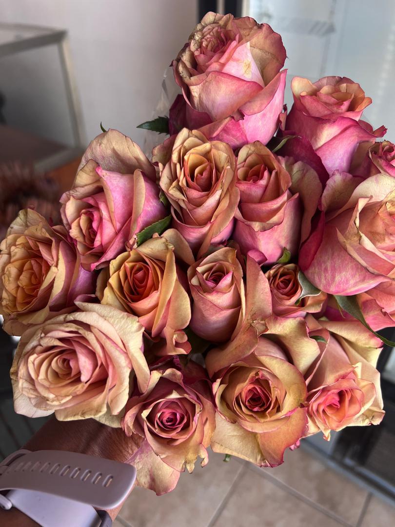 Vintage Blush Rose Bouquet